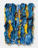 Bernd Schwarzer, "Europäisches Streifenbild (Gold-Blau)
