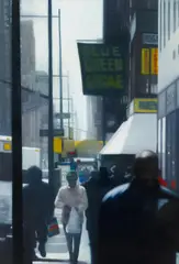 Alexander Schmitt, "Big Street", Öl auf Nessel