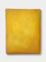 "Yello" by Gotthard Graubner, Mischtechnik auf Leinwand über Synthetikwatte auf Nessel, sold Nov 2015