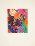 Ernst Wilhelm Nay, Farbaquatinta 1963 - 1 (NOR), Farbaquatinta auf Velin