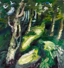 Klaus Fußmann, "Wald", 1988, Öl auf Leinwand