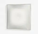 Victor Bonato, Glas-Spiegel-Verformung Q-KK-71, 1977, Glas und Spiegelfolie auf Hartfaserplatte