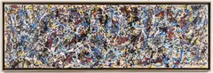 Jackson Pollock, Abstract Painting on Canvas, Enamel paint on canvas