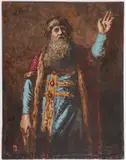 Evdokim Alekseevich Egorov, Prince Yuri Dolgoruky -, Painted porcelain plaque