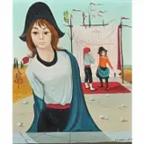 Jean Pierre Serrier, Busnire Velours Noir i Fones, 1962, oil on canvas