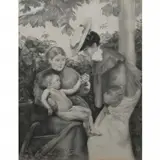 Louis Auguste Mathieu Legrand, Le Parisien, 1895, charcoal and gouache