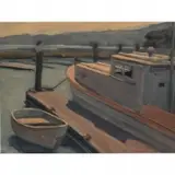 Jon Francis, Alone in Bodega Bay, oil on panel