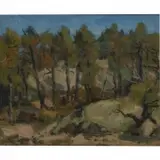 Walt Francis Kuhn, Landscape with Trees, 1928, oil on canvas