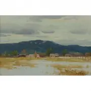 Paul Strisik, South of Taos, 1980, oil on panel