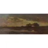 J. C. Thom, Brickyeard Sayreville, oil on panel