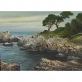 Charles M. Doughty, Ostrich Tree, 17 Mile Drive, 1911, oil on panel