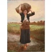 Jules Breton, The Shephards Star, oil on canvas