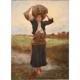 Jules Breton, The Shephards Star, oil on canvas