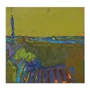 Henrietta Berk, California Landscape, oil on canvas