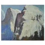 George Louis Berg, Mountain Landscape, oil on panel