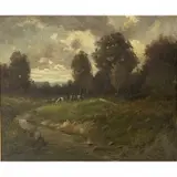 William Keith, Into the Storm, oil on canvas