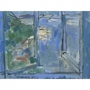 Harry Bowden, Window looking out to Sausalito, 1946, Oil on canvas