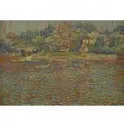 Blanche Gilroy Roberts, Sunny Afternoon on the Water, oil on panel