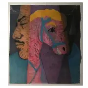 Rupert Garcia, The Horse in Man, 1985, pastel