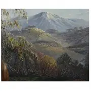 Theodore B. Modra, Mountain landscape, oil on canvas