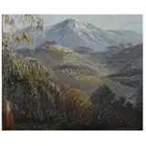 Theodore B. Modra, Mountain landscape, oil on canvas