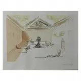 Plaza Mayor 1973 by Salvador Dalí, etching, sold Aug 2021