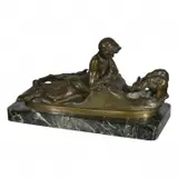Emmanuel Frmiet, Faun playing with baby bears, bronze