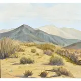 Lionel Edwards, California desert landscape, oil on canvas