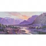 Beverly Jamison Carrick, Purple Mountain Majesty, oil on canvas