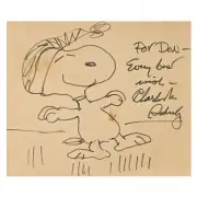 Snoopy by Charles M. Schulz, Ink, sold Sep 2021