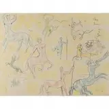 Jean Cocteau, Centaurs, lithograph