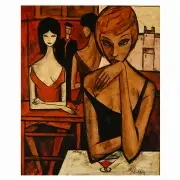 Antoine Villard, Two Women, oil on canvas