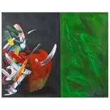 Robert Dowd, Red Apple, 1991, oil on canvas