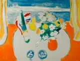 Bob Kane, Bottle of Soave, oil on canvas