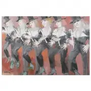 Ruth Gikow, The Chorus, 1974, oil on canvas