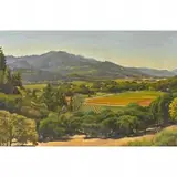 Joshua Adam, California Landscape in Fall, 1988, oil on masonite