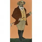Ira Yeager, Untitled (Sophisticated Dachshund), circa 1990, oil on canvas