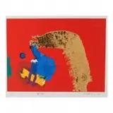 Manabu Abe, Abstract, 1994, screenprint