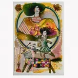 Théo Tobiasse, Woman and Child, screenprint