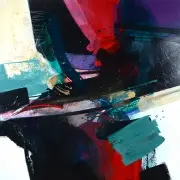 Entity n. 1594 by Grrgory Deane, oil on canvas, sold Nov 2021