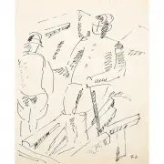 Fernand Léger, Figures, ink