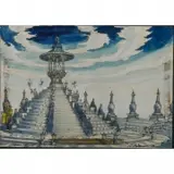 Nicola Benois, Scene design for Act III, Turandot, watercolor