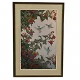 Tōshi Yoshida, Hummingbird and Fuchsia