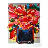 Peter Max, Abstract Flowers, 1997, screenprint