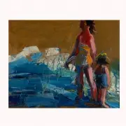 Henrietta Berk, Two Figures, oil on canvas