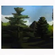 James Weeks, Concord River Storm Clouds Approaching, 1973, acrylic on canvas