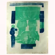 Castle, from Romances by Robert Rauschenberg, 1977, color silkscreen, sold Dec 2021