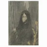 Femme Couronne dEpines by Henri-Jean Guillaume Martin, 1897, lithograph, sold Dec 2021