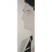 John Ashbery by Alex Katz, 1986, aquatint, sold Dec 2021