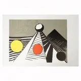 Le Bateau Lavoir by Alexander Calder, 1969, lithograph, sold Dec 2021